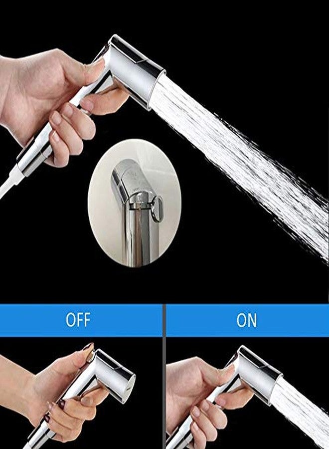 Bath Guru Flow Adjustable Health Faucet with Stainless Steel Flexible Hose/Shower Tube and Wall Hook - Image 5